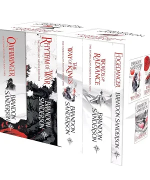 The Stormlight Archive Series Part 1 & 2 Collection 5 Books Set by Brandon Sanderson (The Way of Kings, Words of Radiance, Edgedancer, Oathbringer & Rhythm of War)