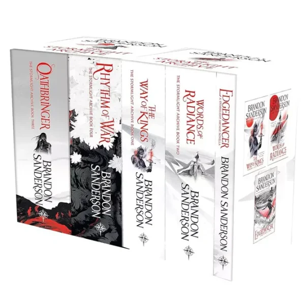 The Stormlight Archive Series Part 1 & 2 Collection 5 Books Set by Brandon Sanderson (The Way of Kings, Words of Radiance, Edgedancer, Oathbringer & Rhythm of War)